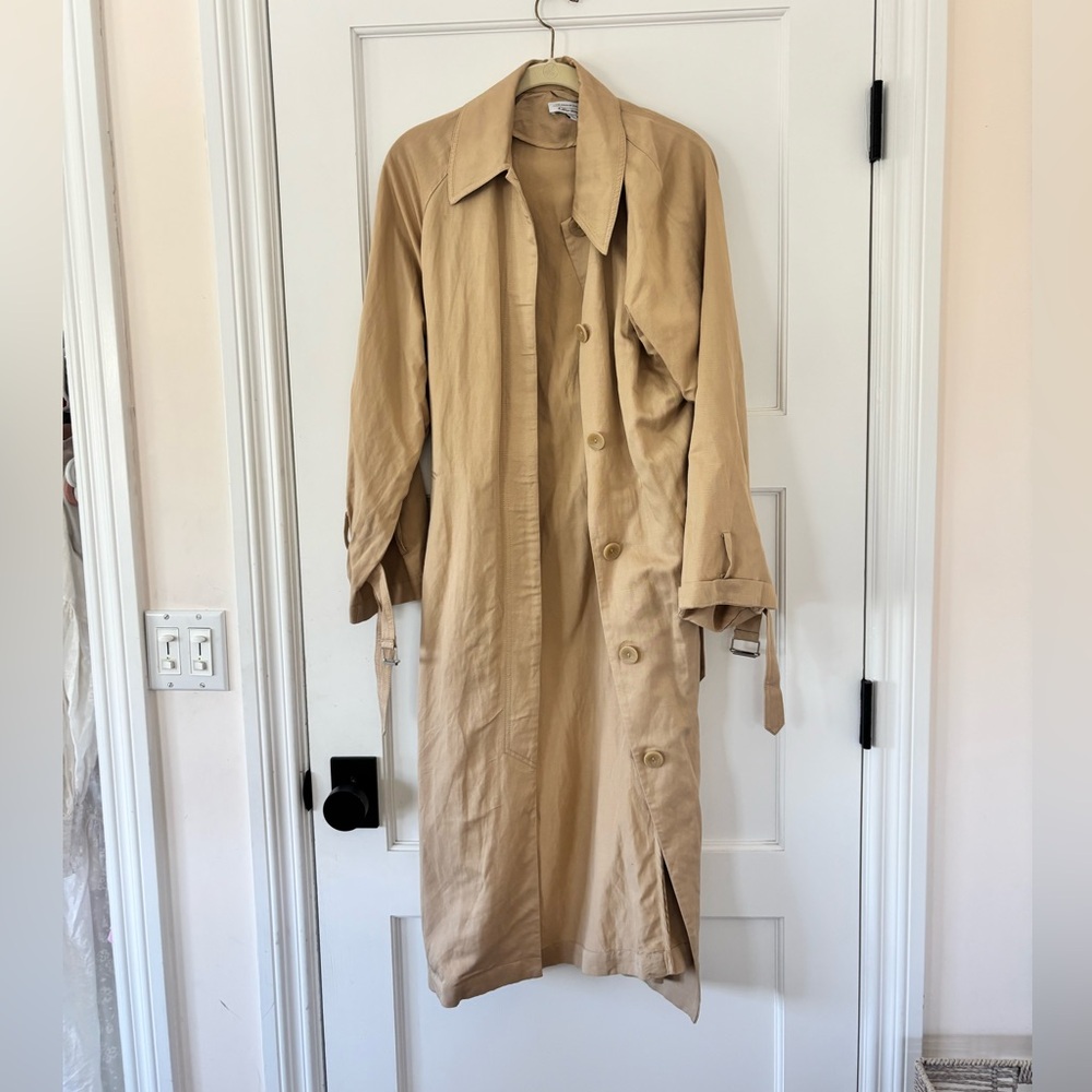 & Other Stories Tan Trench Coat with Belted Waist